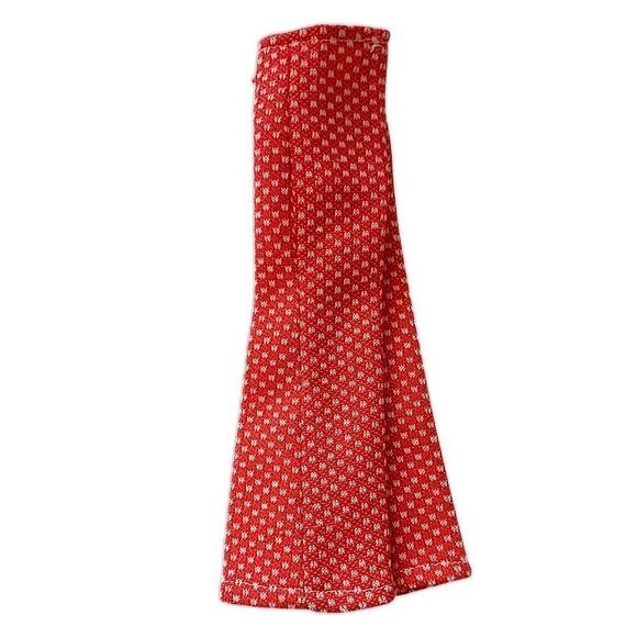 Vintage 70s Barbie Clone Doll Pants Trousers Red White Polka Dot Polyester Flare - Picture 6 of 15